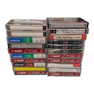 Vintage Religious Cassette Tapes Lot 22pc Spoken Word Spiritual Maxell BASF